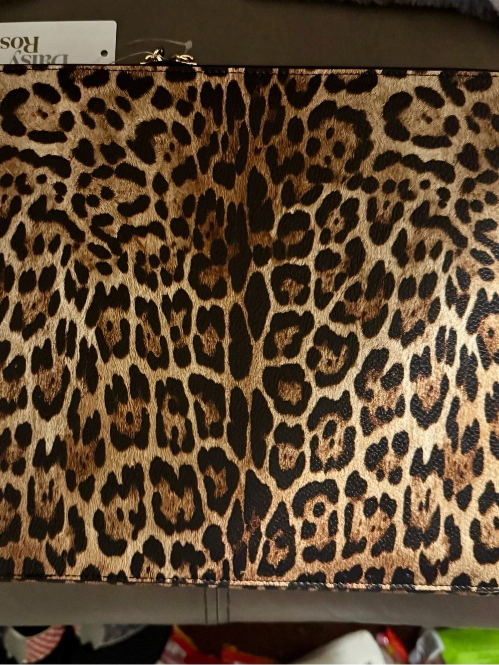 Leopard Print 13 inch laptop case - Brown/Black